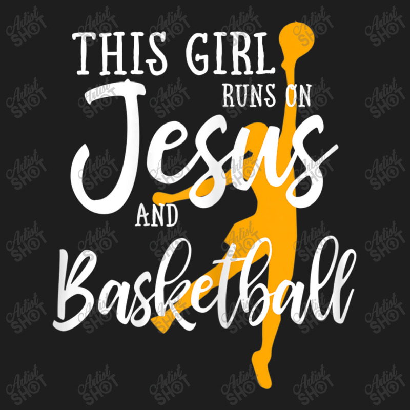 This Girl Runs On Jesus And Basketball Shirt Christian Gift Mens Best Classic T-shirt by Aria-Proctor | Artistshot