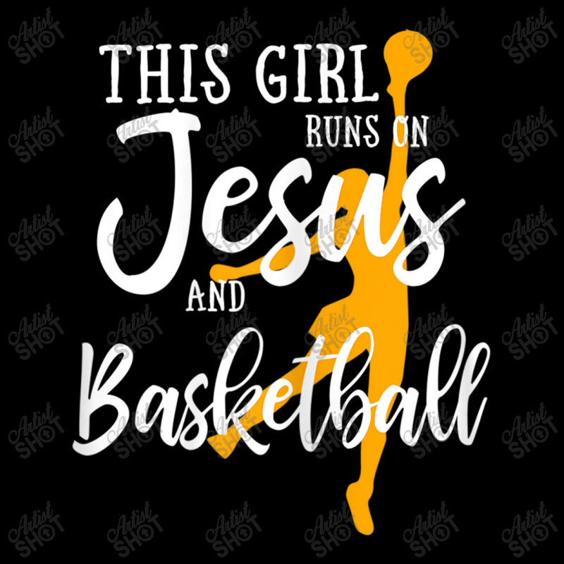 This Girl Runs On Jesus And Basketball Shirt Christian Gift Mens Best Fleece Short by Aria-Proctor | Artistshot