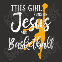 This Girl Runs On Jesus And Basketball Shirt Christian Gift Mens Best Champion Hoodie | Artistshot