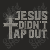 Jiu Jitsu Jesus Faith Christian Jesus Didn't Tap Out Ladies Fitted T-shirt | Artistshot