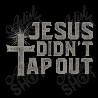 Jiu Jitsu Jesus Faith Christian Jesus Didn't Tap Out Cropped Hoodie | Artistshot