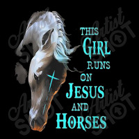 This Girl Runs On Jesus And Horses Music Vintage Retro Maternity Scoop Neck T-shirt | Artistshot