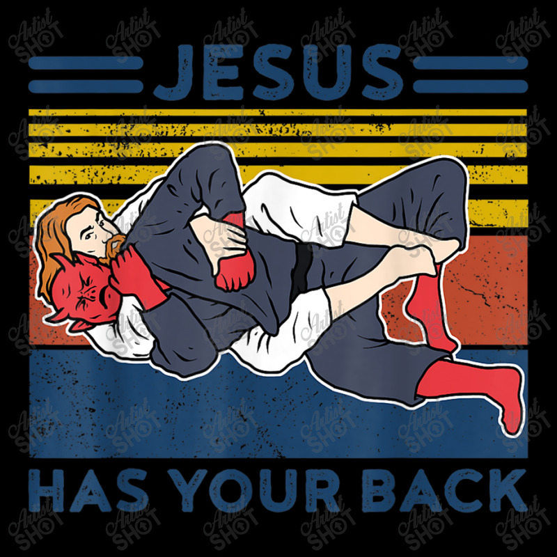 Jiu Jitsu S Jesus Has Your Back Mens Bjj Mma Jujitsu Maternity Scoop Neck T-shirt by TyDesign | Artistshot