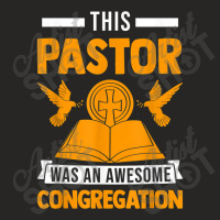 This Pastor Has An Awesome Congregation Pastor Appreciation Characters Ladies Fitted T-shirt | Artistshot