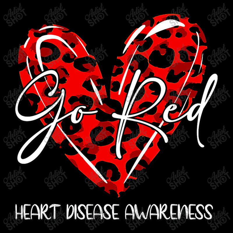 Go Red For Womens Heart Disease Awareness Month Leopard Women's V-Neck T-Shirt by moonlight2270 | Artistshot