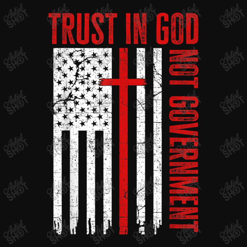 Trust In God Not The Government Patriotic Christian Usa Flag Funny Gif Crop Top by Aria-Proctor | Artistshot