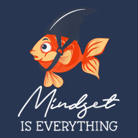 Everything Is Mindset Shark Fin Goldfish Motivational Quote T Shirt Men Denim Jacket | Artistshot