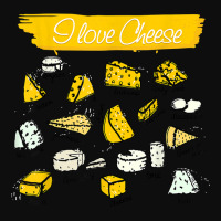 Funny Cheese Shirt  I Love Cheese  Types Of Cheese Lovers T Shirt Crop Top | Artistshot