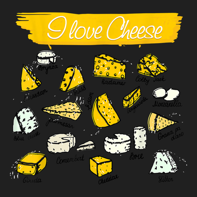 Funny Cheese Shirt  I Love Cheese  Types Of Cheese Lovers T Shirt Ladies Polo Shirt by gehriglyssy | Artistshot