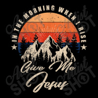 Vintage Mountain, In The Morning When I Rise Give Me Jesus Music Vinta Long Sleeve Shirts | Artistshot