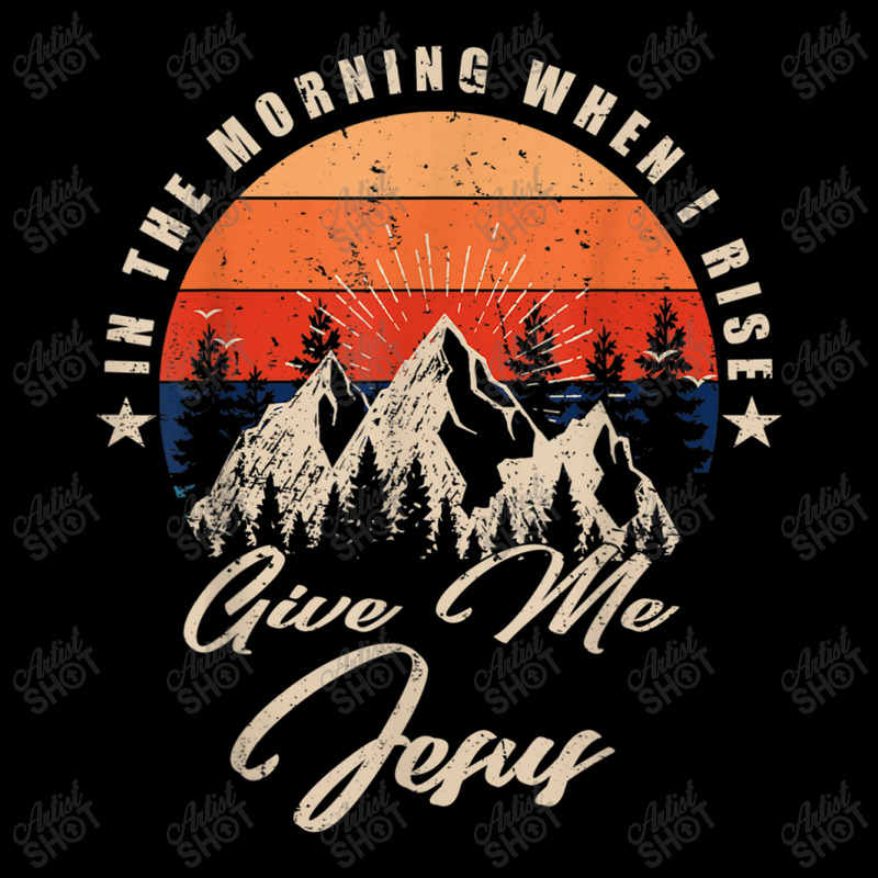 Vintage Mountain, In The Morning When I Rise Give Me Jesus Music Vinta Long Sleeve Shirts | Artistshot