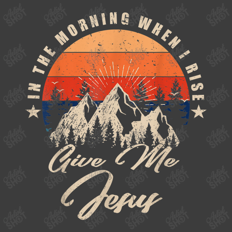 Vintage Mountain, In The Morning When I Rise Give Me Jesus Music Vinta Men's Polo Shirt | Artistshot