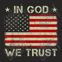 Vintage Old American Flag In God We Trust Christian Vintage Ladies Fitted T-shirt | Artistshot