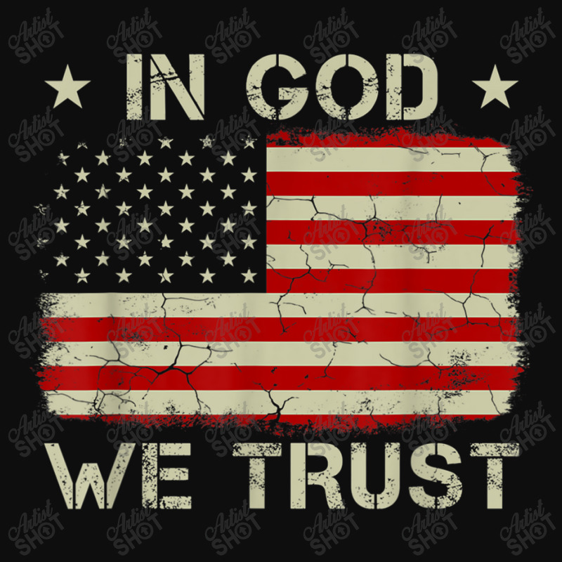 Vintage Old American Flag In God We Trust Christian Vintage Crop Top by Aria-Proctor | Artistshot