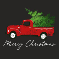 Vintage Wagon Christmas Long Sleeve Shirt   Tree On Truck Ladies Fitted T-shirt | Artistshot