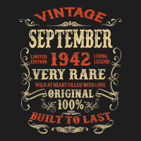 Vintage 80 Years Old September 1942 80th Bday Gift Idea T Shirt Classic T-shirt | Artistshot