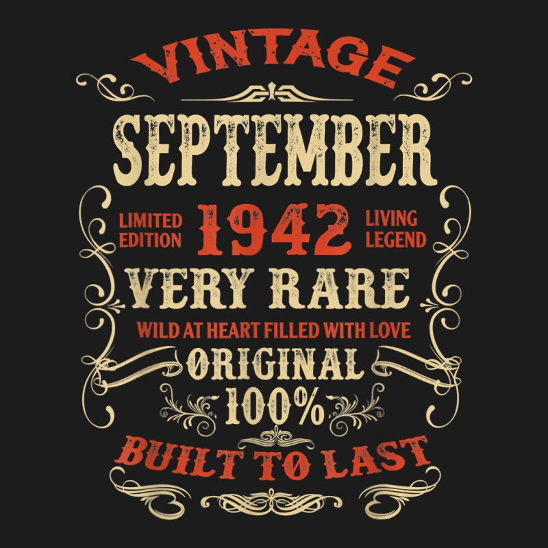 Vintage 80 Years Old September 1942 80th Bday Gift Idea T Shirt Hoodie & Jogger Set | Artistshot