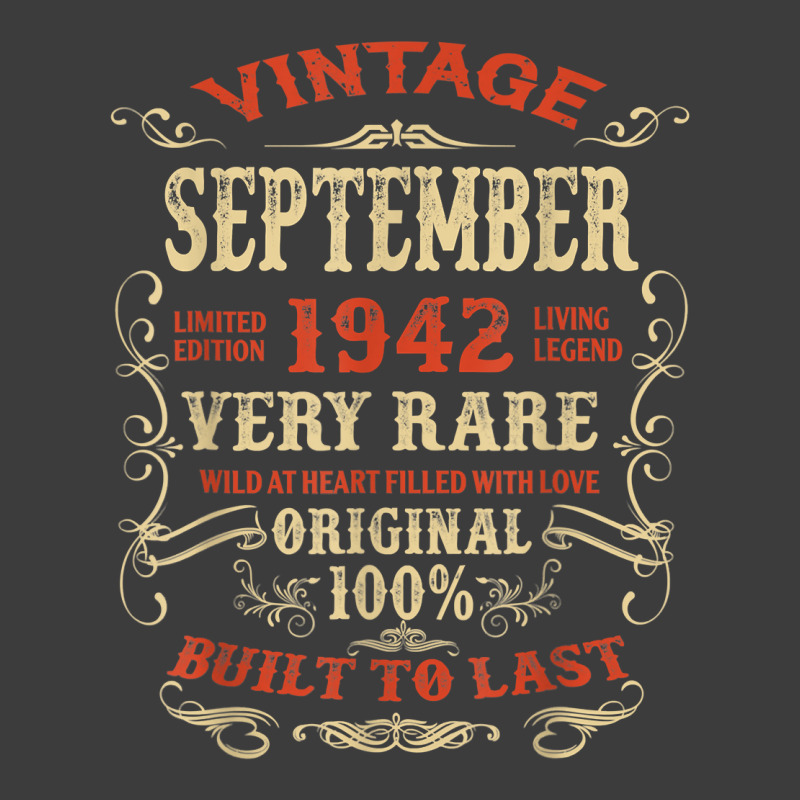 Vintage 80 Years Old September 1942 80th Bday Gift Idea T Shirt Men's Polo Shirt | Artistshot