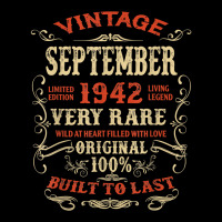 Vintage 80 Years Old September 1942 80th Bday Gift Idea T Shirt Unisex Jogger | Artistshot