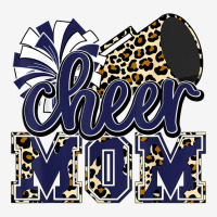 Cheer Mom Navy Leopard Cheer Poms & Megaphone T Shirt Classic T-shirt | Artistshot