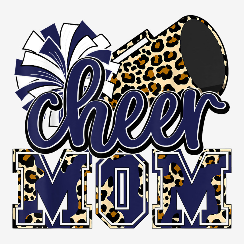 Cheer Mom Navy Leopard Cheer Poms & Megaphone T Shirt Classic T-shirt by yodishsaraveks | Artistshot