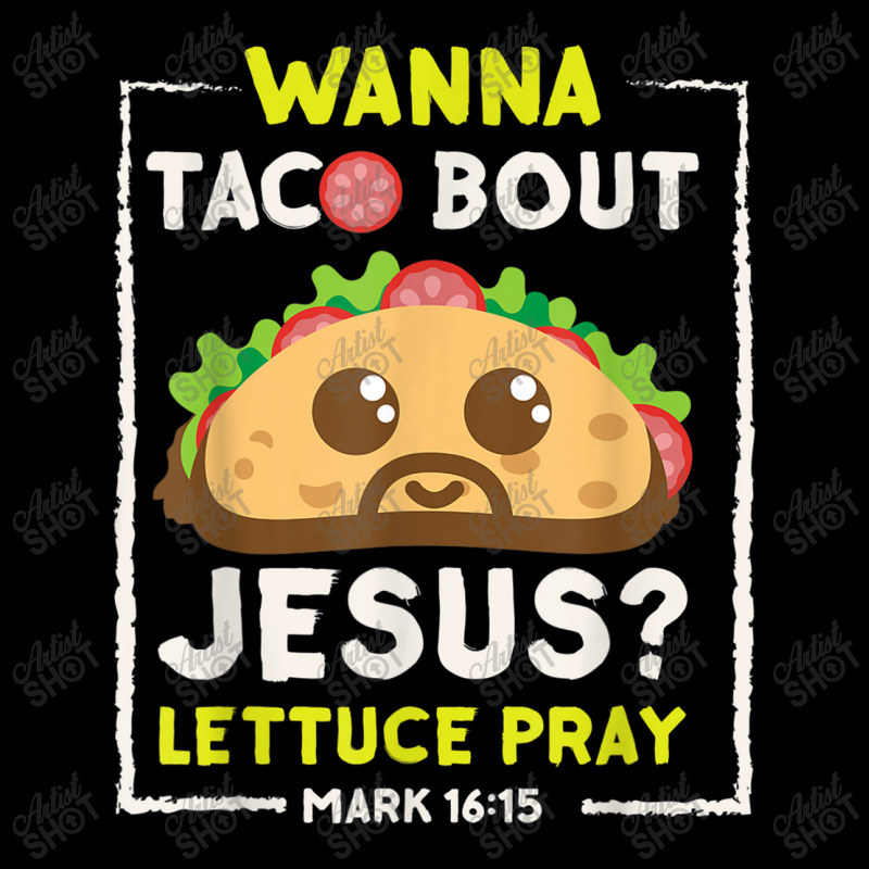 Wanna Taco Bout Jesus Fun Christian Pun Tee Funny Gifts Boy Girl Cropped Hoodie by Aria-Proctor | Artistshot