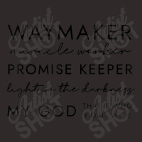 Waymaker Miracle Worker Promise Keeper Christian Faith Women Funny Gif Racerback Tank | Artistshot