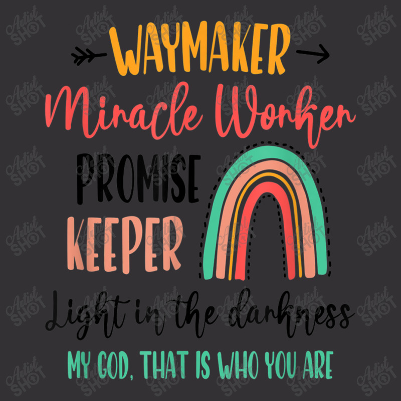 Waymaker Promise Keeper Miracle Worker Christian Kids Music Vintage Re Vintage Short by Aria-Proctor | Artistshot