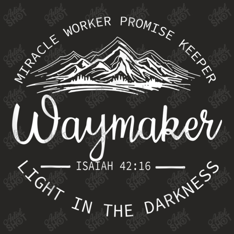 Waymaker Promise Keeper Waymaker Light Darkness Mountain Funny Gift Ladies Fitted T-Shirt by Aria-Proctor | Artistshot