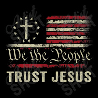 We The People Trust Jesus - Usa Flag Christian Patriotic Music Retro Pocket T-shirt | Artistshot