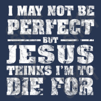 Not Perfect But Jesus Died For Me  Christian Jesus Ladies Denim Jacket | Artistshot