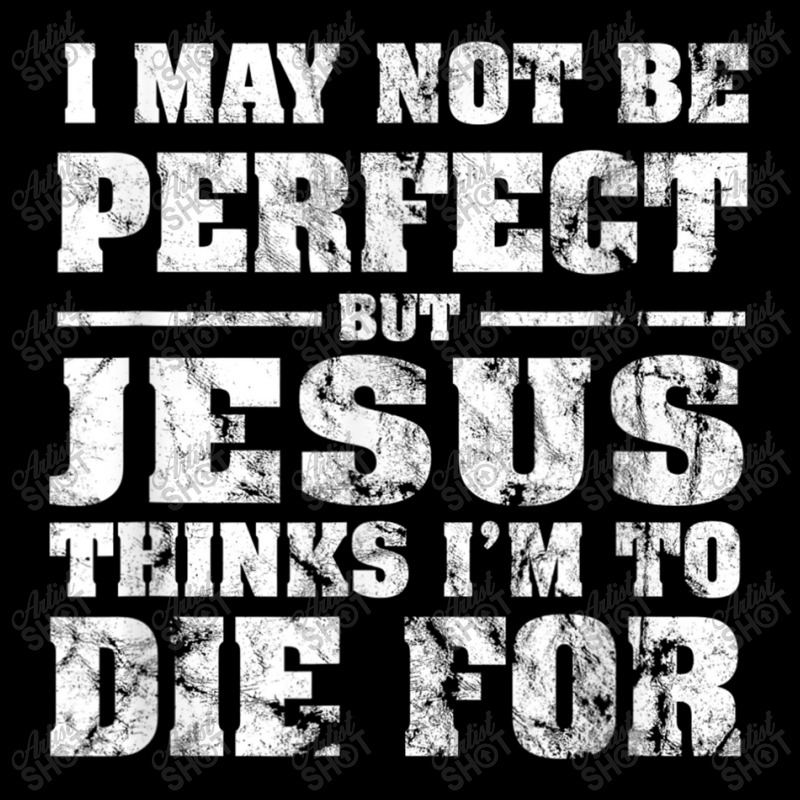 Not Perfect But Jesus Died For Me  Christian Jesus Cropped Hoodie by TyDesign | Artistshot