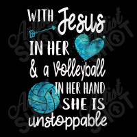 With Jesus In Her Heart Christian Volleyball Retro Vintage Men's 3/4 Sleeve Pajama Set | Artistshot