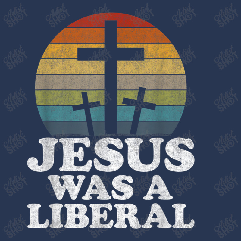 Woke Christian Democrat Jesus Was A Liberal Music Vintage Retro Ladies Denim Jacket by Aria-Proctor | Artistshot