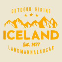 Iceland Hiking Landmannalaugar Est. 1477 T Shirt Cropped Hoodie | Artistshot