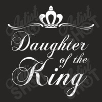 Womens Christian Quote Gift Bible Verse Saying Daughter Of The King De Ladies Fitted T-shirt | Artistshot