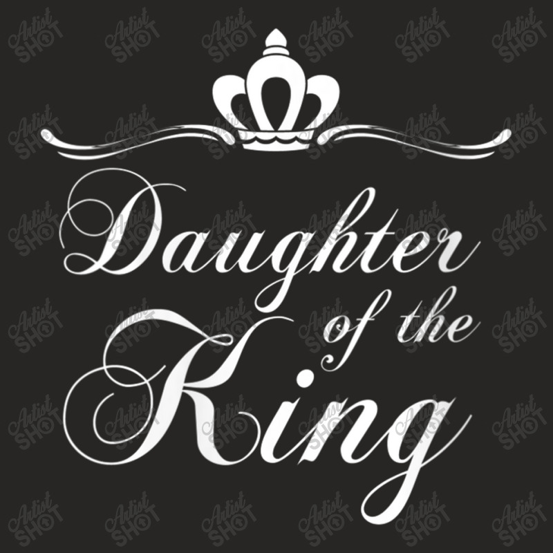 Womens Christian Quote Gift Bible Verse Saying Daughter Of The King De Ladies Fitted T-Shirt by Aria-Proctor | Artistshot