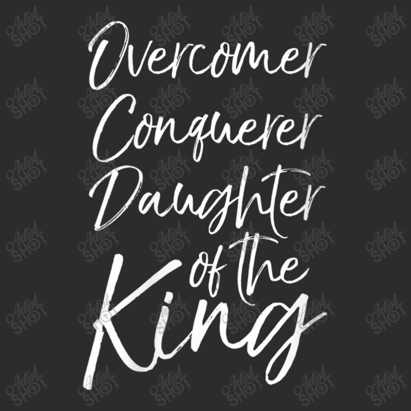 Womens Cute Christian Gift Overcomer Conquerer Daughter Of The King Gi Exclusive T-shirt by Aria-Proctor | Artistshot