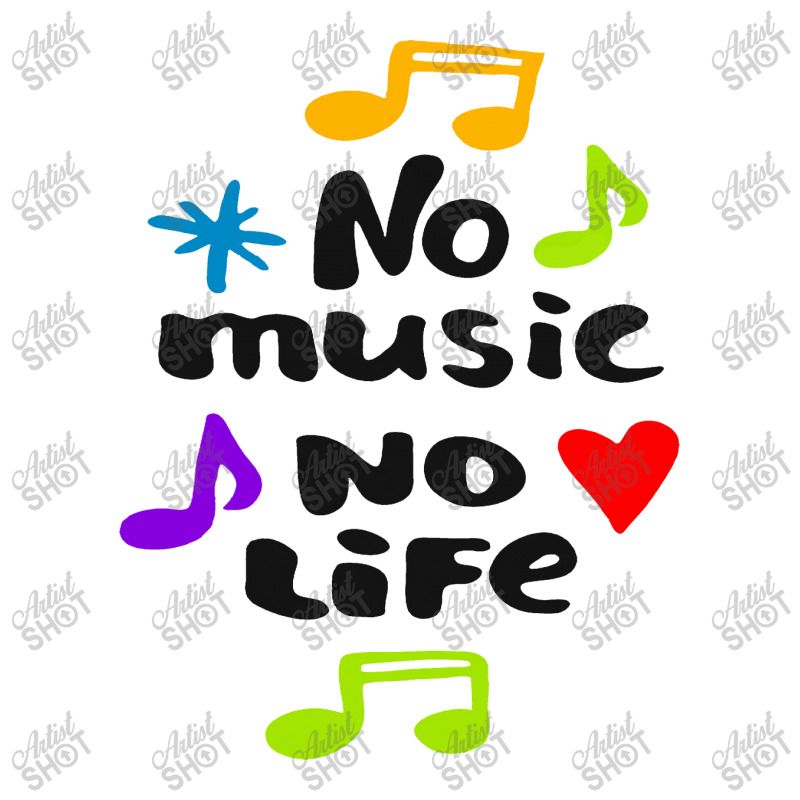 No Music No Life V-neck Tee | Artistshot