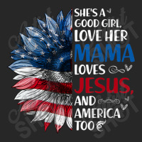 She Is A Good Girl Love Her Mama Jesus And America Men's T-shirt Pajama Set | Artistshot