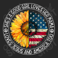 She's A Good Girl Loves Her Mama Jesus And America Sunflower Women's Pajamas Set | Artistshot