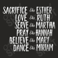 Womens Mens Sacrifice Like Esther Christian Bible Love Pray Day Gift Ladies Fitted T-shirt | Artistshot