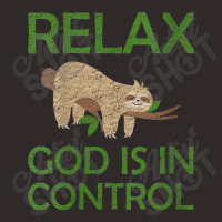 Womens Relax God Is In Control Sloth Lover Christian Faith Bible Funny Racerback Tank | Artistshot