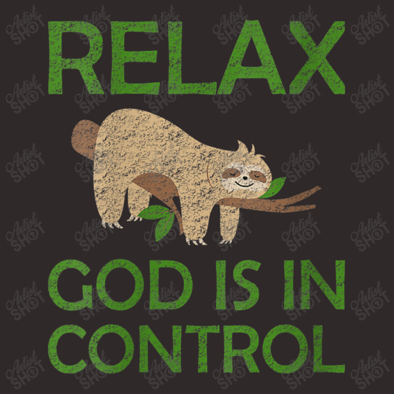 Womens Relax God Is In Control Sloth Lover Christian Faith Bible Funny Racerback Tank by Aria-Proctor | Artistshot