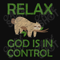 Womens Relax God Is In Control Sloth Lover Christian Faith Bible Funny Crop Top | Artistshot