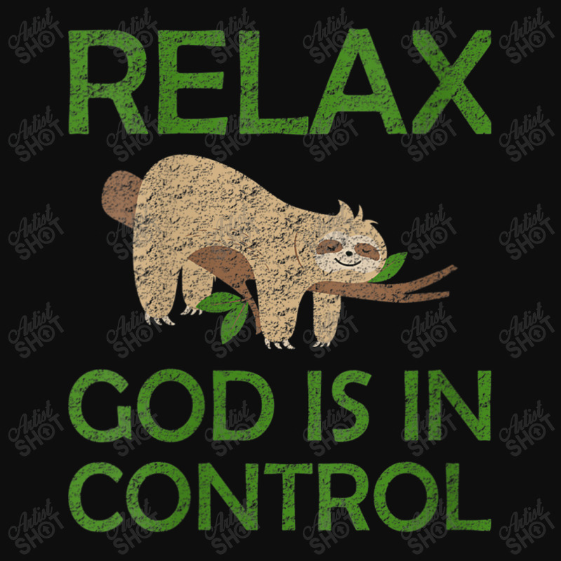 Womens Relax God Is In Control Sloth Lover Christian Faith Bible Funny Crop Top by Aria-Proctor | Artistshot