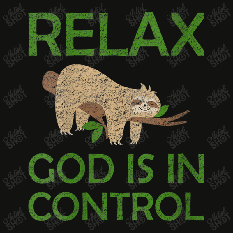 Womens Relax God Is In Control Sloth Lover Christian Faith Bible Funny Scorecard Crop Tee by Aria-Proctor | Artistshot