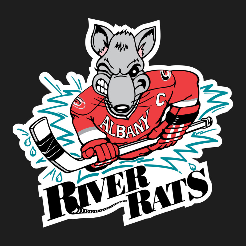 Maillot CCM Albany River Rats XL Années 1990 – Occasion, Rouge, Licence Officielle NHL