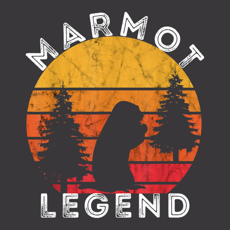 Marmot Legend Woodchuck Groundhog Retro Vintage Sunset T Shirt Ladies Curvy T-Shirt by rillanerby | Artistshot