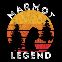 Marmot Legend Woodchuck Groundhog Retro Vintage Sunset T Shirt Cropped Hoodie | Artistshot